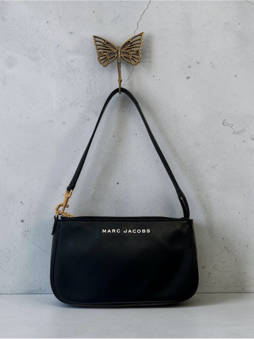 Marc Jacobs City Slick Black Leather Shoulder Bag, Like New Condition - Picture 3 of 8